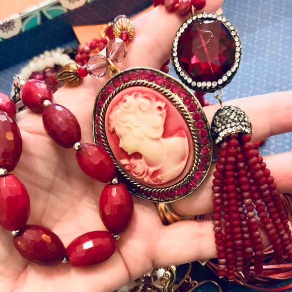 Mixed Jewelry Lot FASHION JEWELRY  Vintage 1980s-2000 Stone-Crystal- Never Worn - Picture 4 of 16